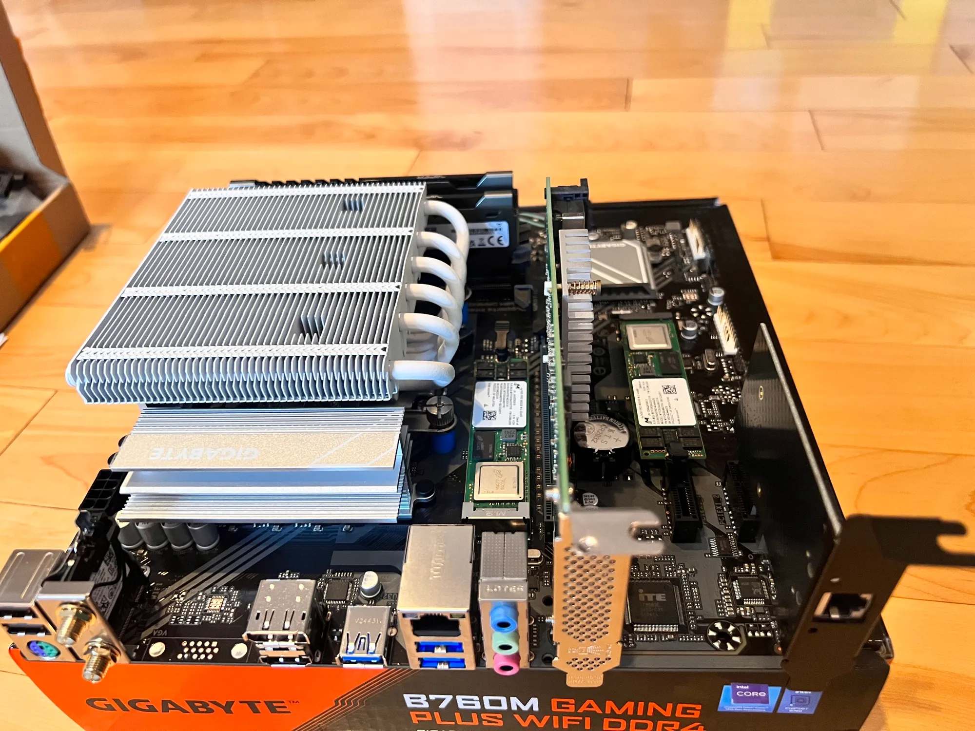 Assembling the homelab box