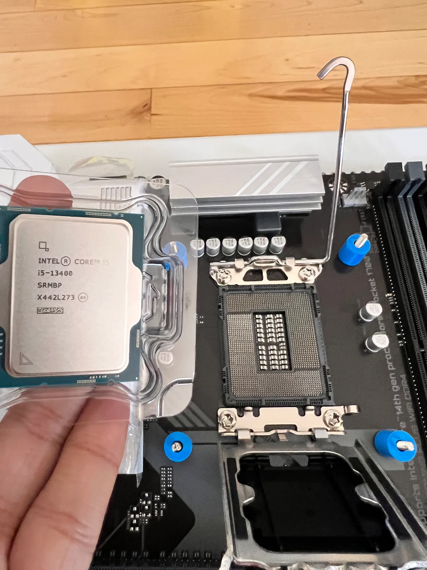 The i5-13400 over the open LGA1700 socket